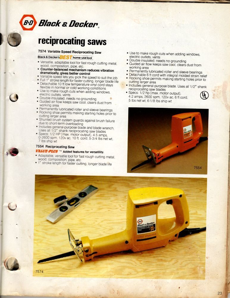 Vintage Craftsman reciprocating saw